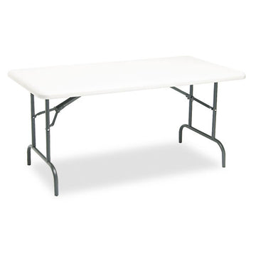 Iceberg Indestructable Industrial Folding Table, Rectangular Top, 1,200 Lb Capacity, 60 X 30 X 29, Platinum freeshipping - TVN Wholesale